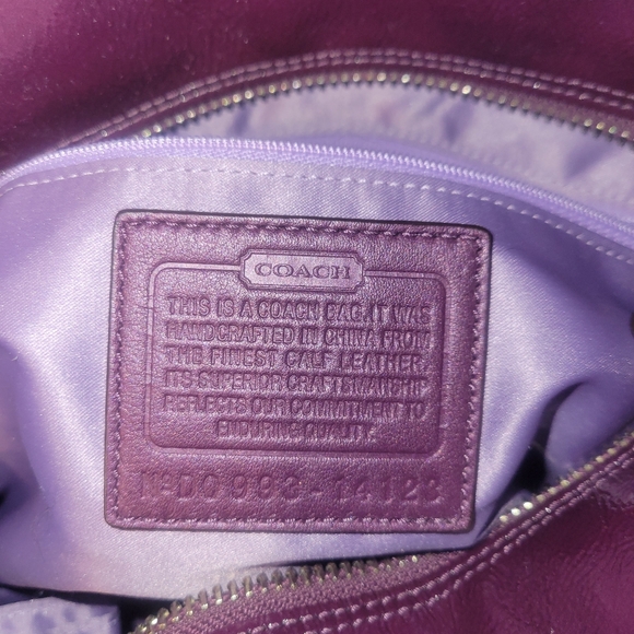 Coach Tribeca Patent Leather Tote Berry - Picture 5 of 13